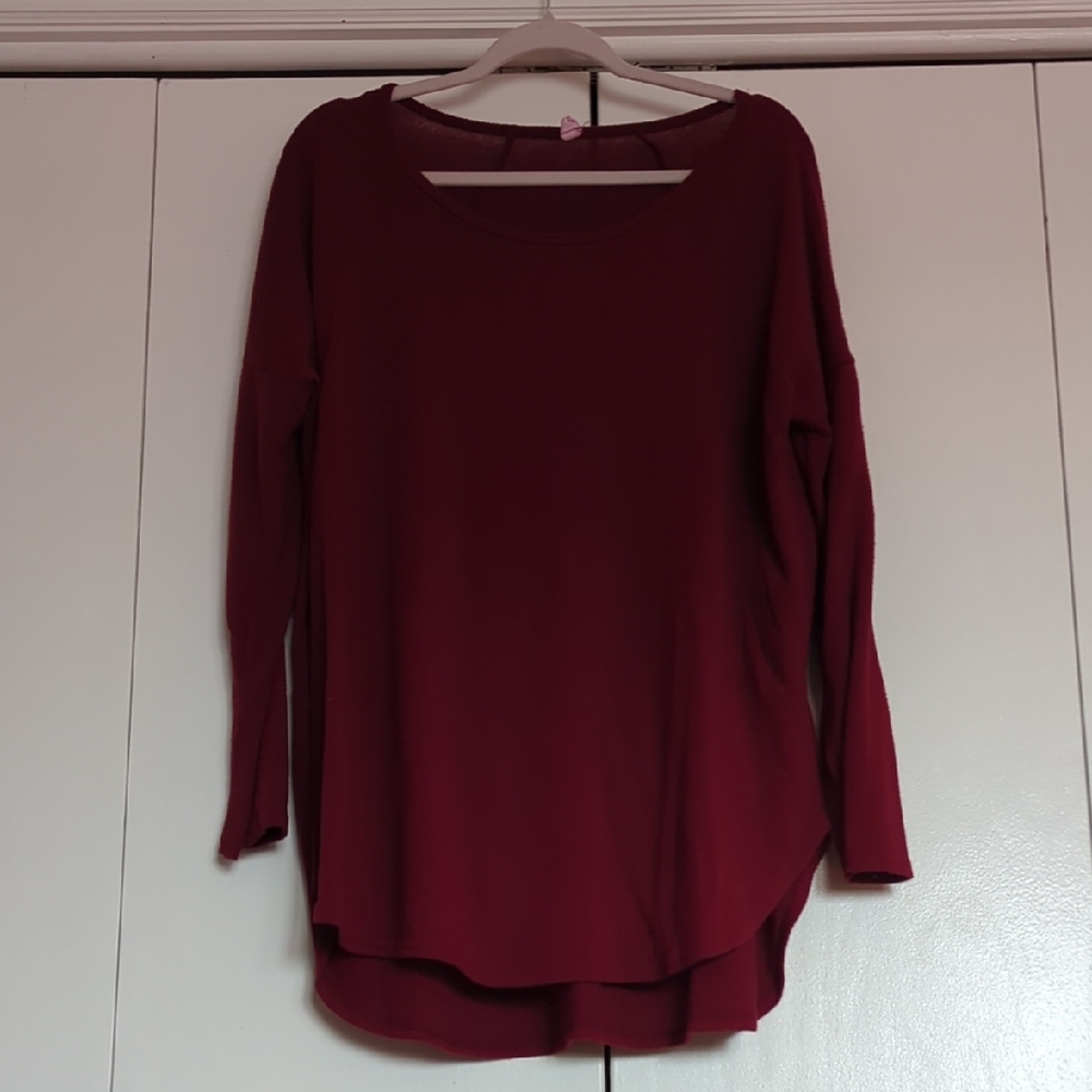 Pinkblush Maternity Deep Red Dolman Sleeve Sweater